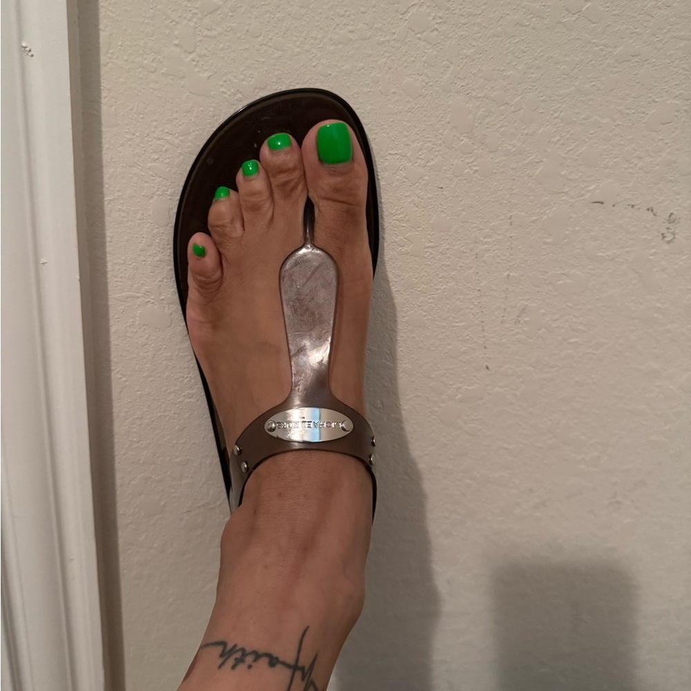 Michael Kors Silver Sandals Elegant Summer Footwear